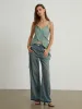 Ruffle Trim Tank Top sold by COMMENSE