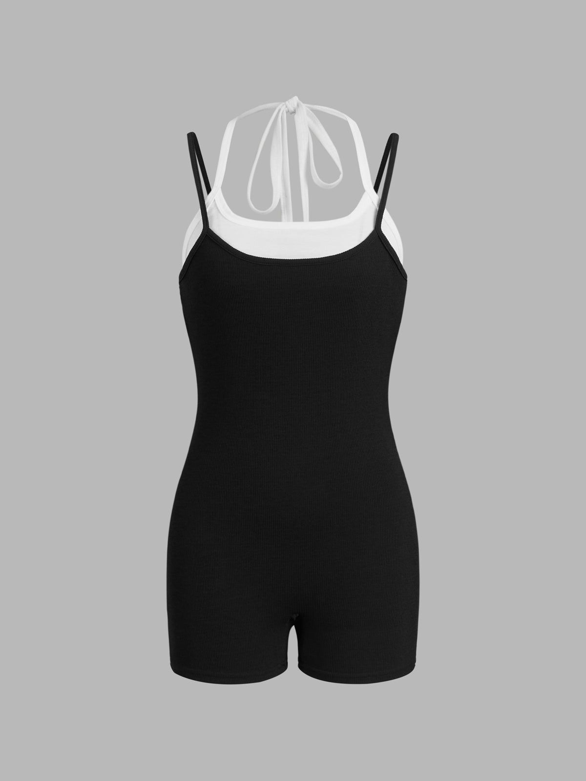 Two tone halter jumpsuit sold by COMMENSE