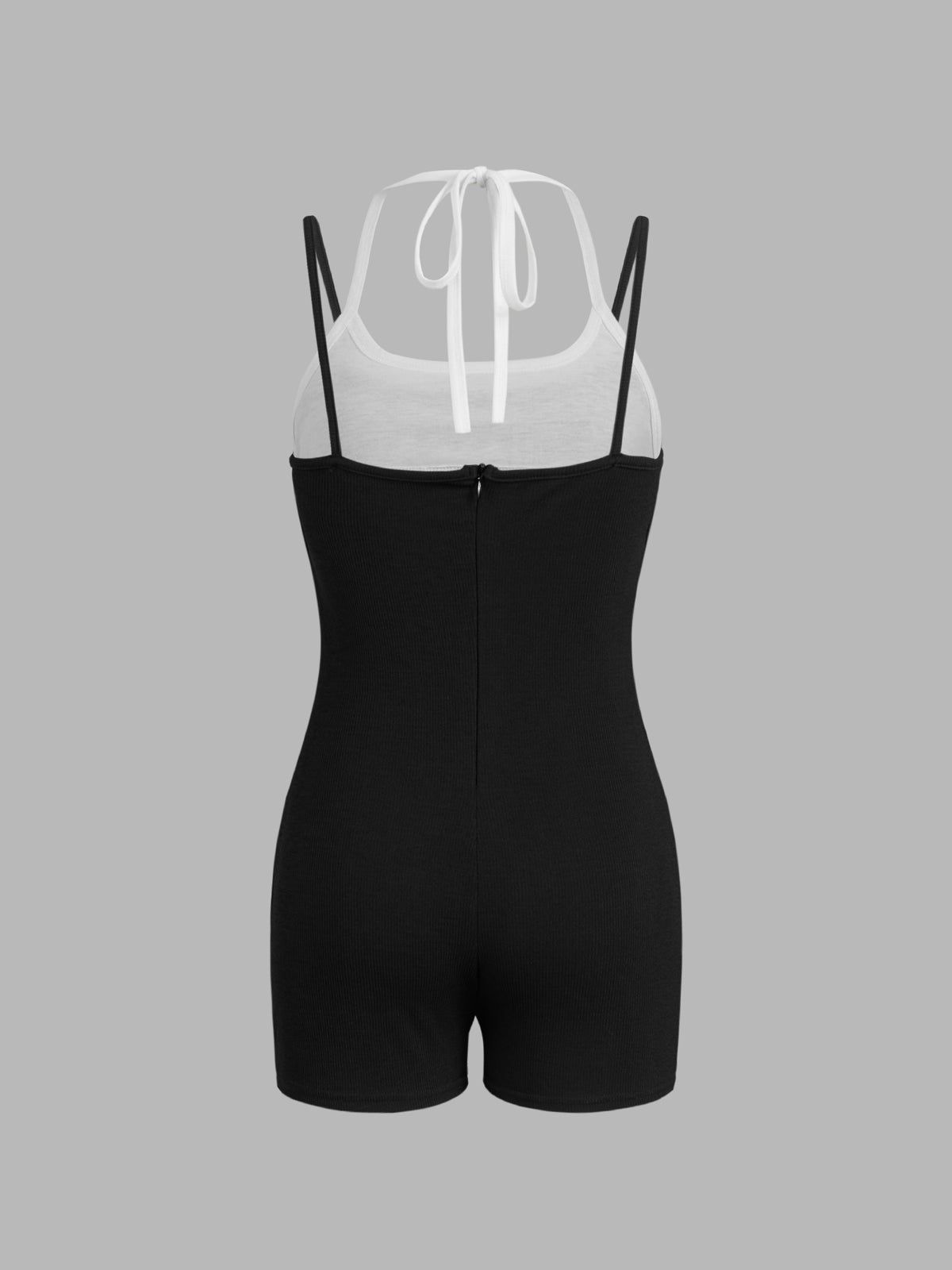 Two tone halter jumpsuit sold by COMMENSE product image thumbnail 2