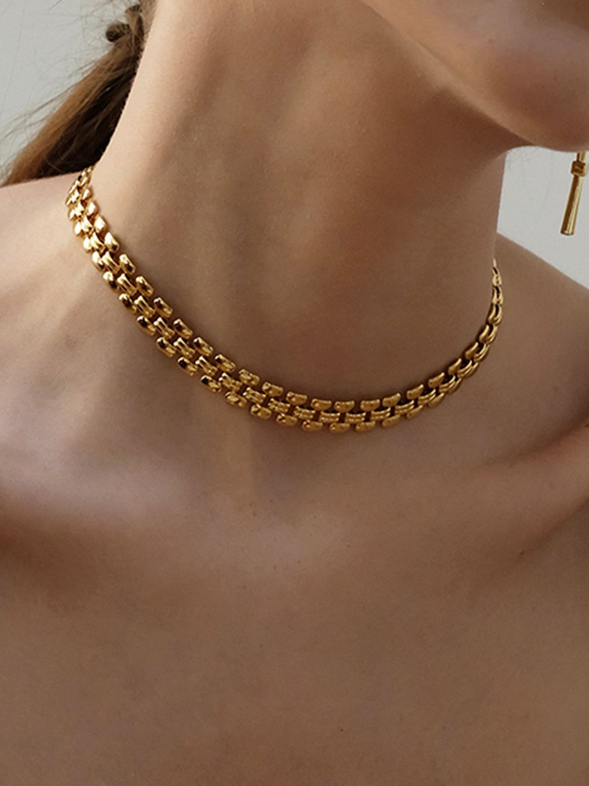 Chunky Chain Necklace sold by COMMENSE product image thumbnail 2
