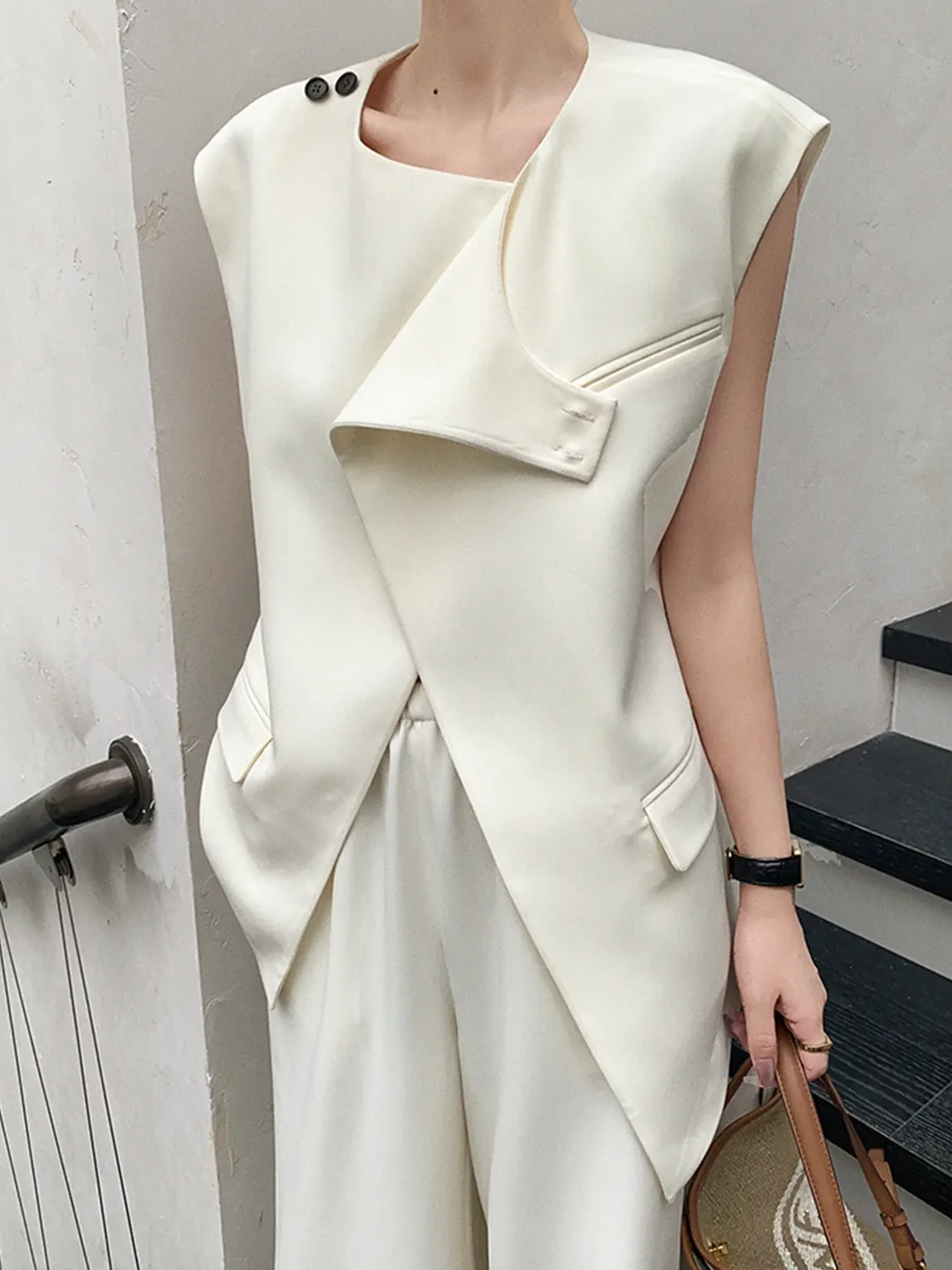 Cross Design Button Blouse sold by COMMENSE product image thumbnail 2