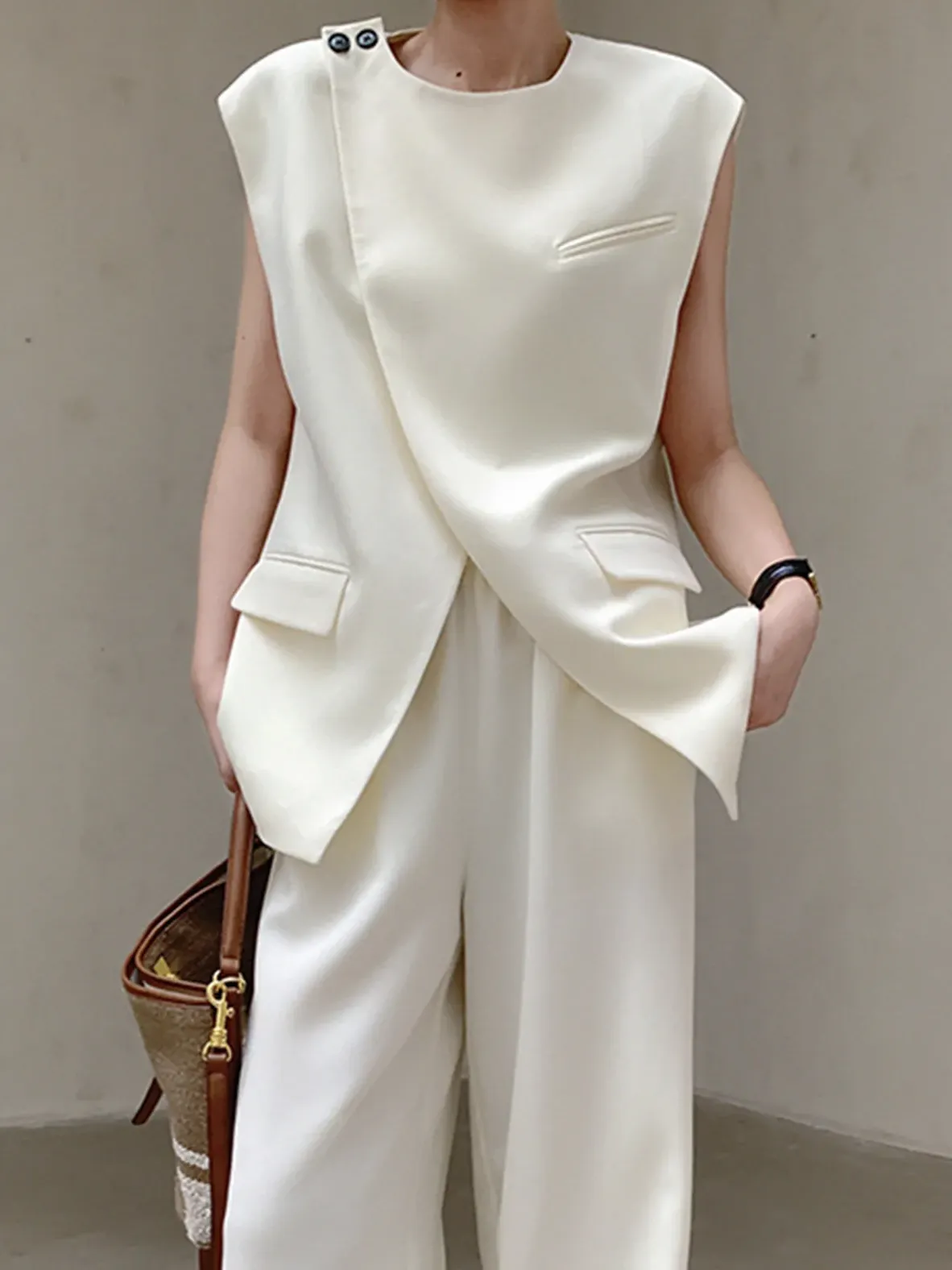 Cross Design Button Blouse sold by COMMENSE product image thumbnail 3