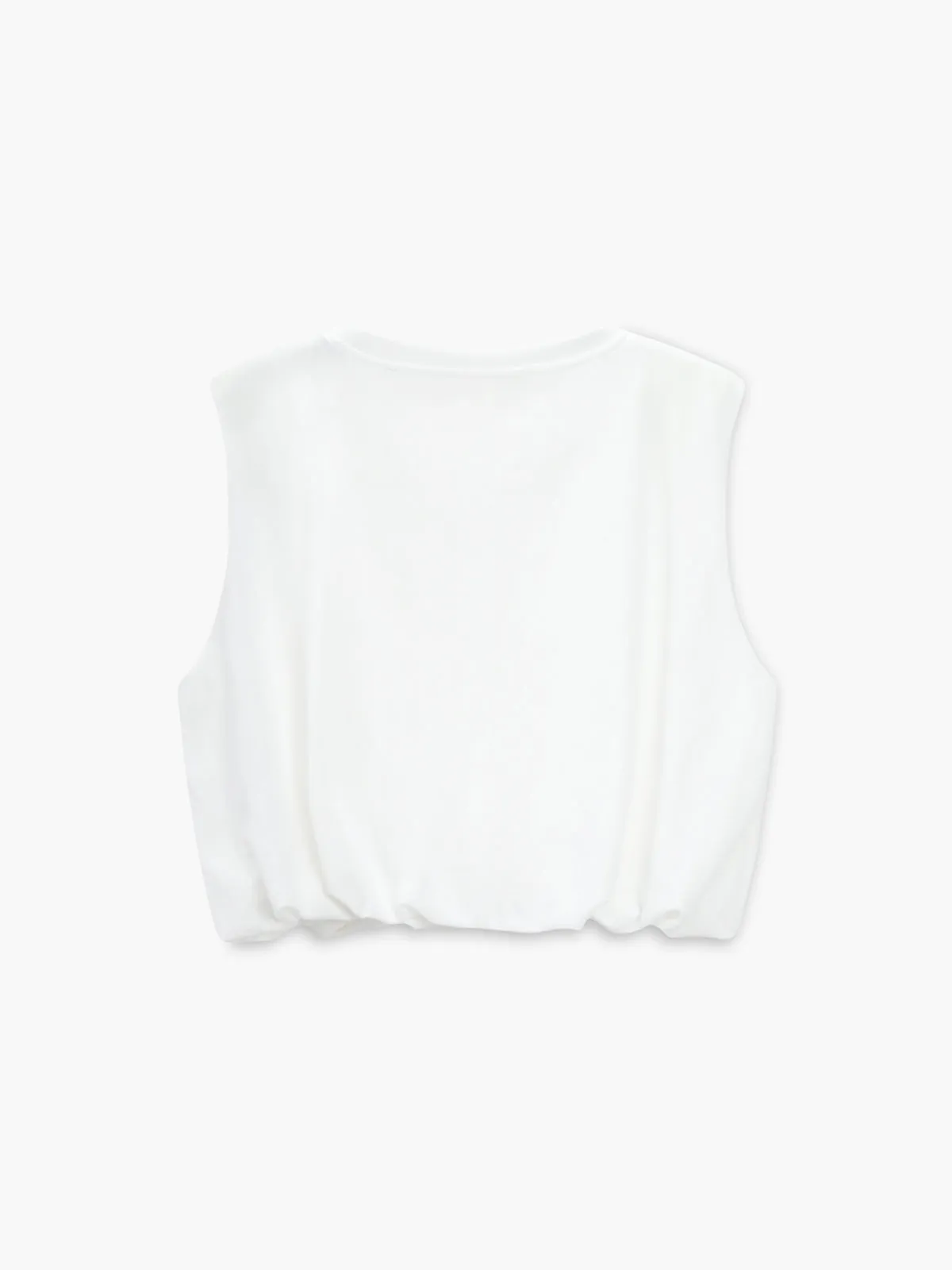 Pure Cotton Metal Chain Detail Tank Top sold by COMMENSE product image thumbnail 4