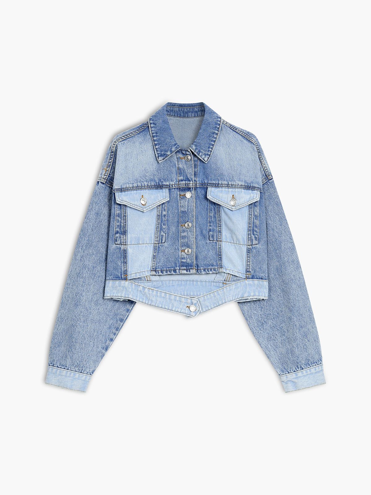 Patchwork Denim Jacket sold by COMMENSE
