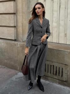 Elegant Pleated Solid Midi Dress sold by COMMENSE