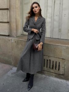 Elegant Pleated Solid Midi Dress sold by COMMENSE