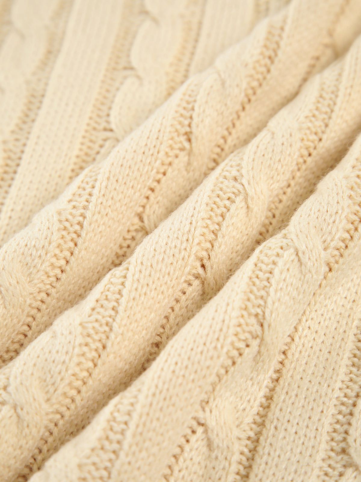 Free Feeling Cable Knit Sweater Vest sold by COMMENSE product image thumbnail 3