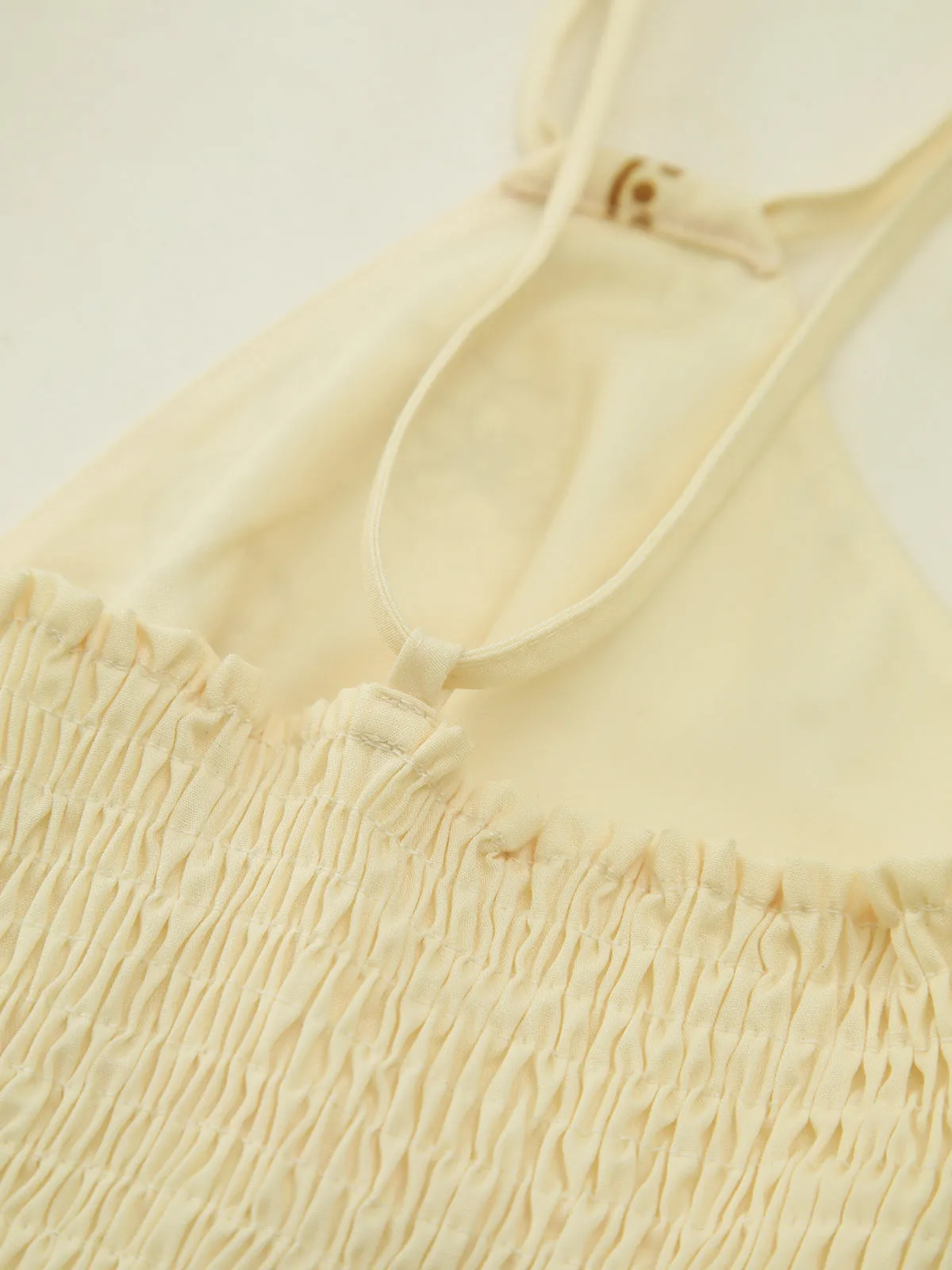 Floral Print V-Neck Cami Knotted Long Dress sold by COMMENSE product image thumbnail 4