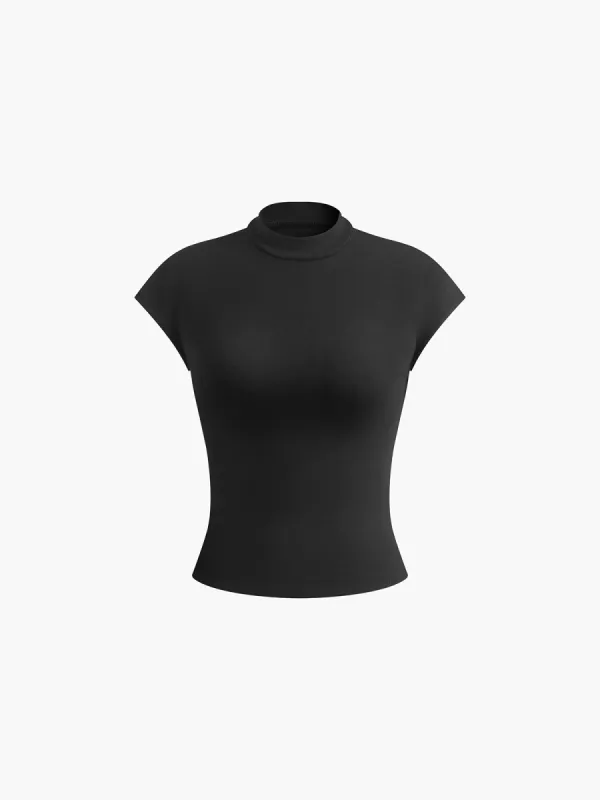 Stand Collar T-Shirt sold by COMMENSE