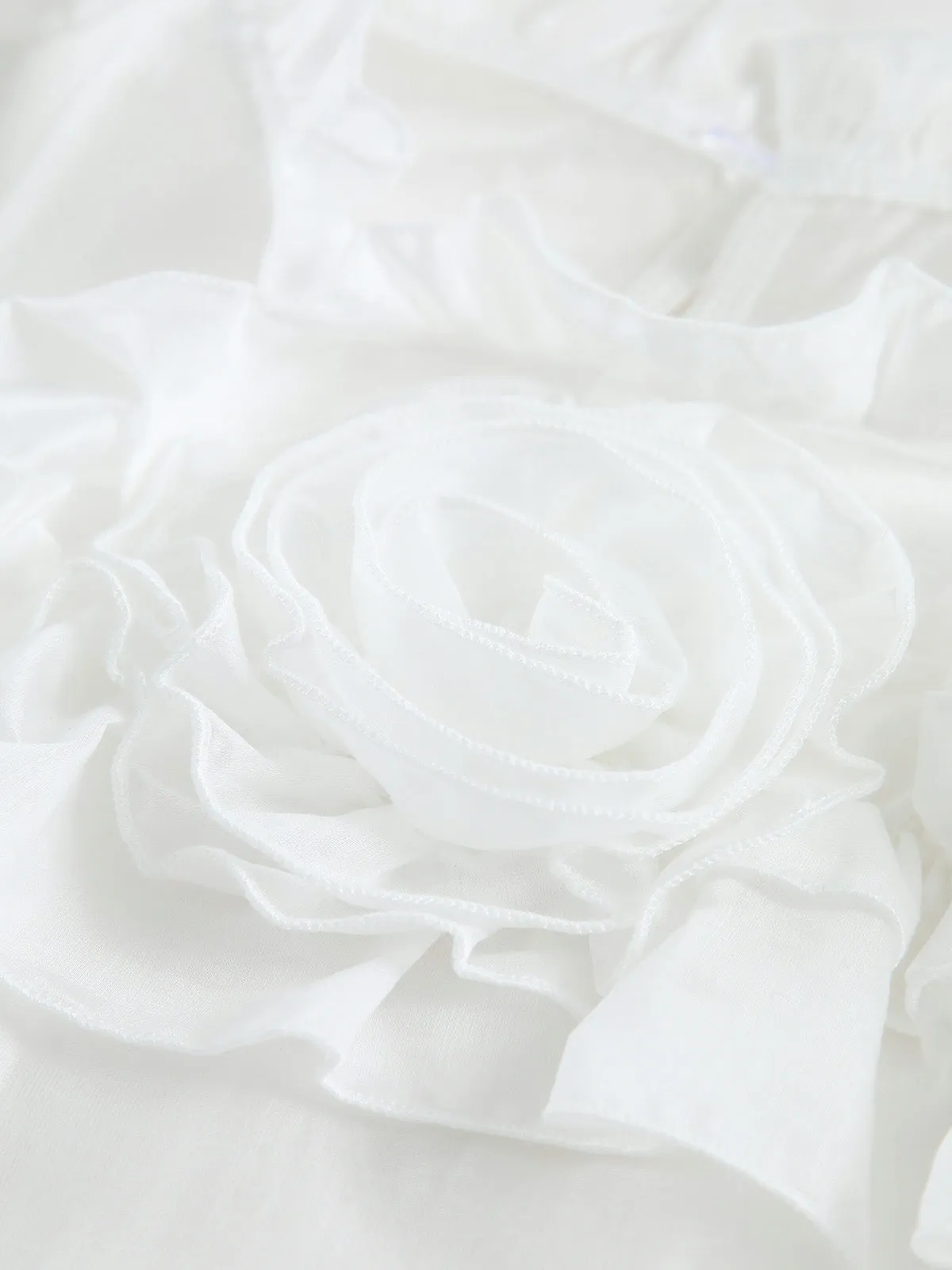 Chiffon Semi-Sheer Ruffle Top sold by COMMENSE product image thumbnail 3