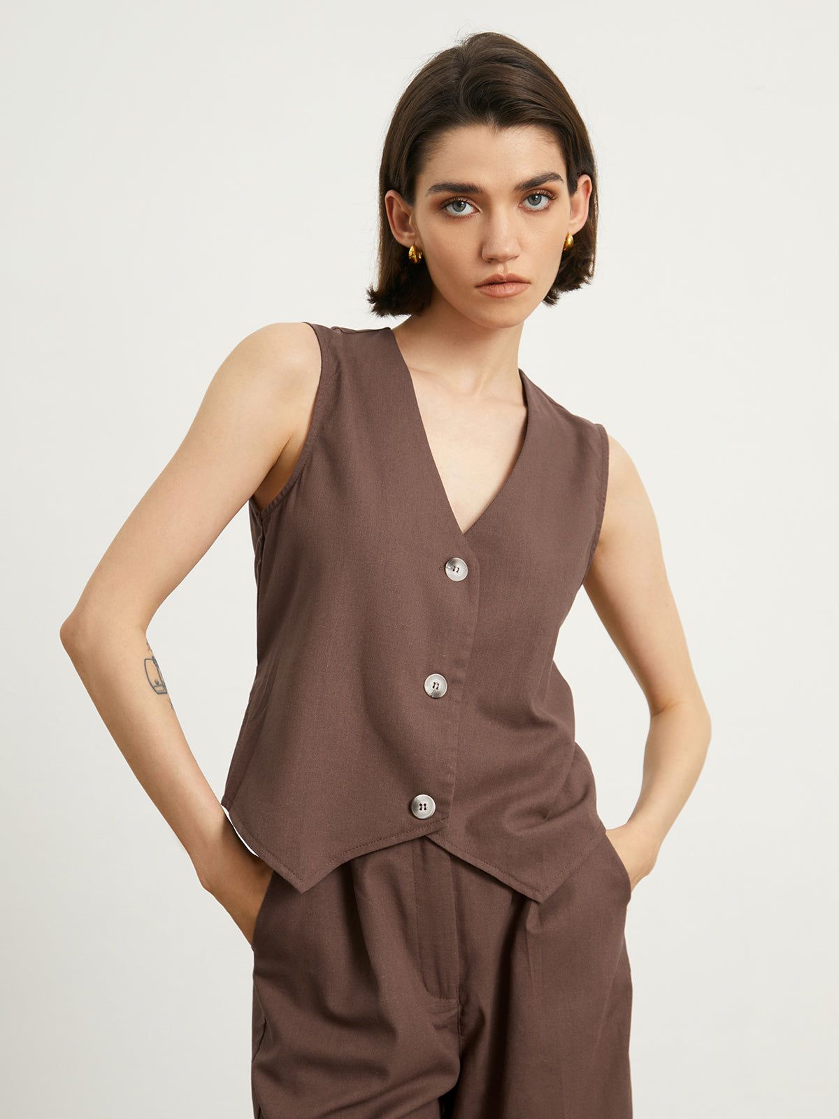 Cotton Cloud Linen Pants Set sold by COMMENSE product image thumbnail 2