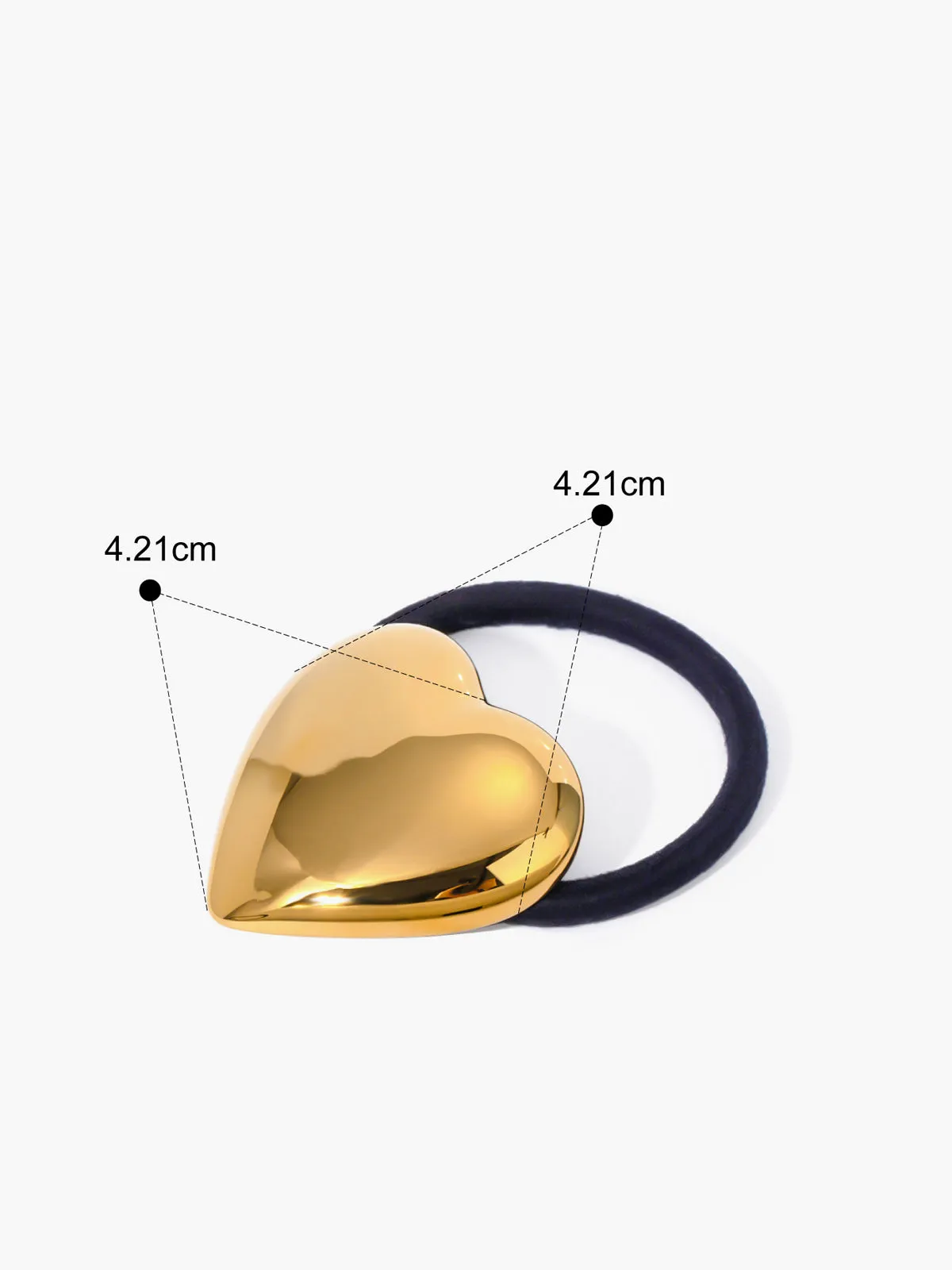 Heart Metal Hair Tie sold by COMMENSE product image thumbnail 2