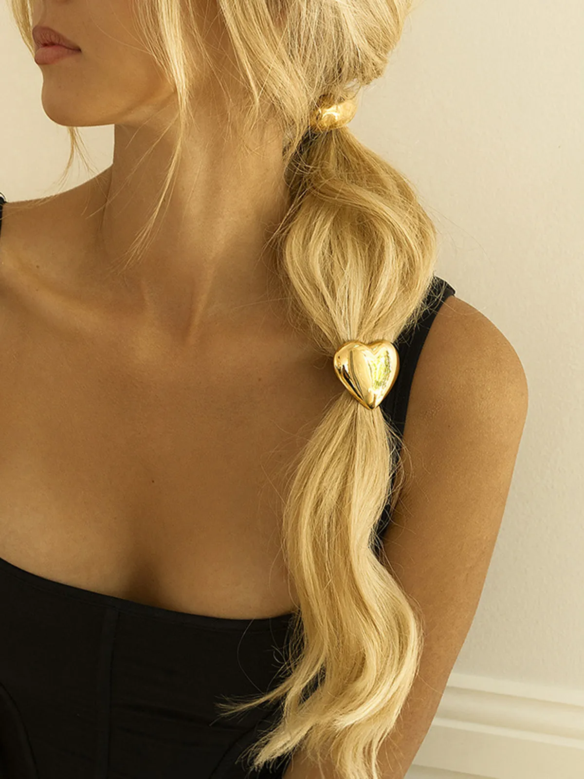 Heart Metal Hair Tie sold by COMMENSE product image thumbnail 3