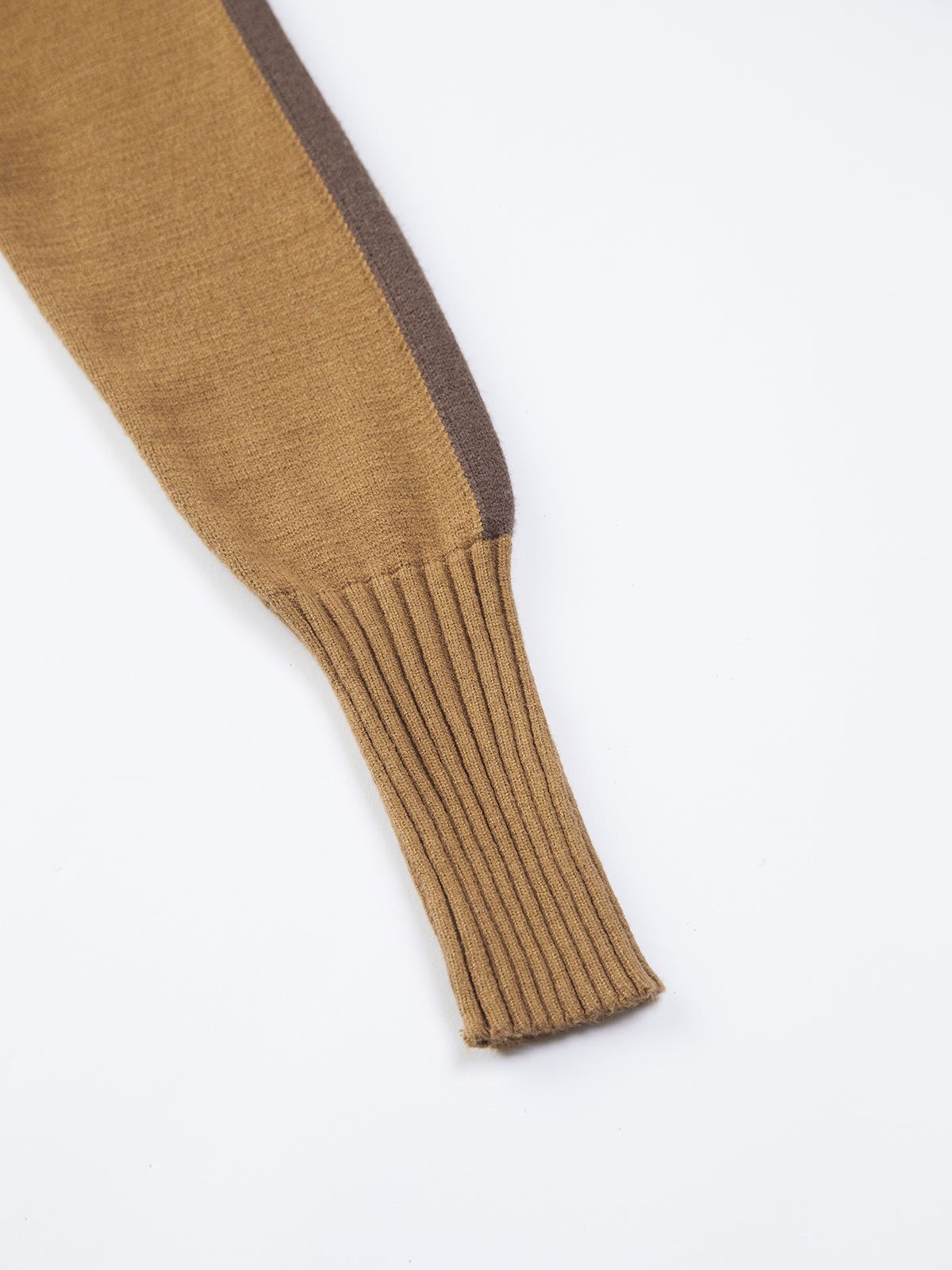 Two Tone Mockneck Sweater Dress sold by COMMENSE product image thumbnail 5