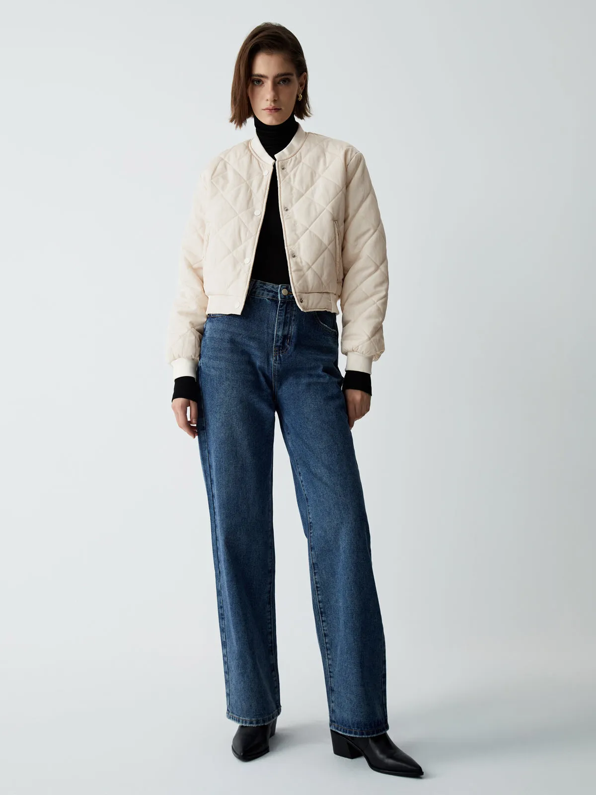 Creamy Lightweight Quilted Coat sold by COMMENSE product image thumbnail 2