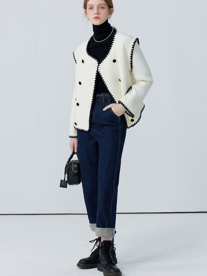 Embroidered Trim Coat sold by COMMENSE product image thumbnail 3