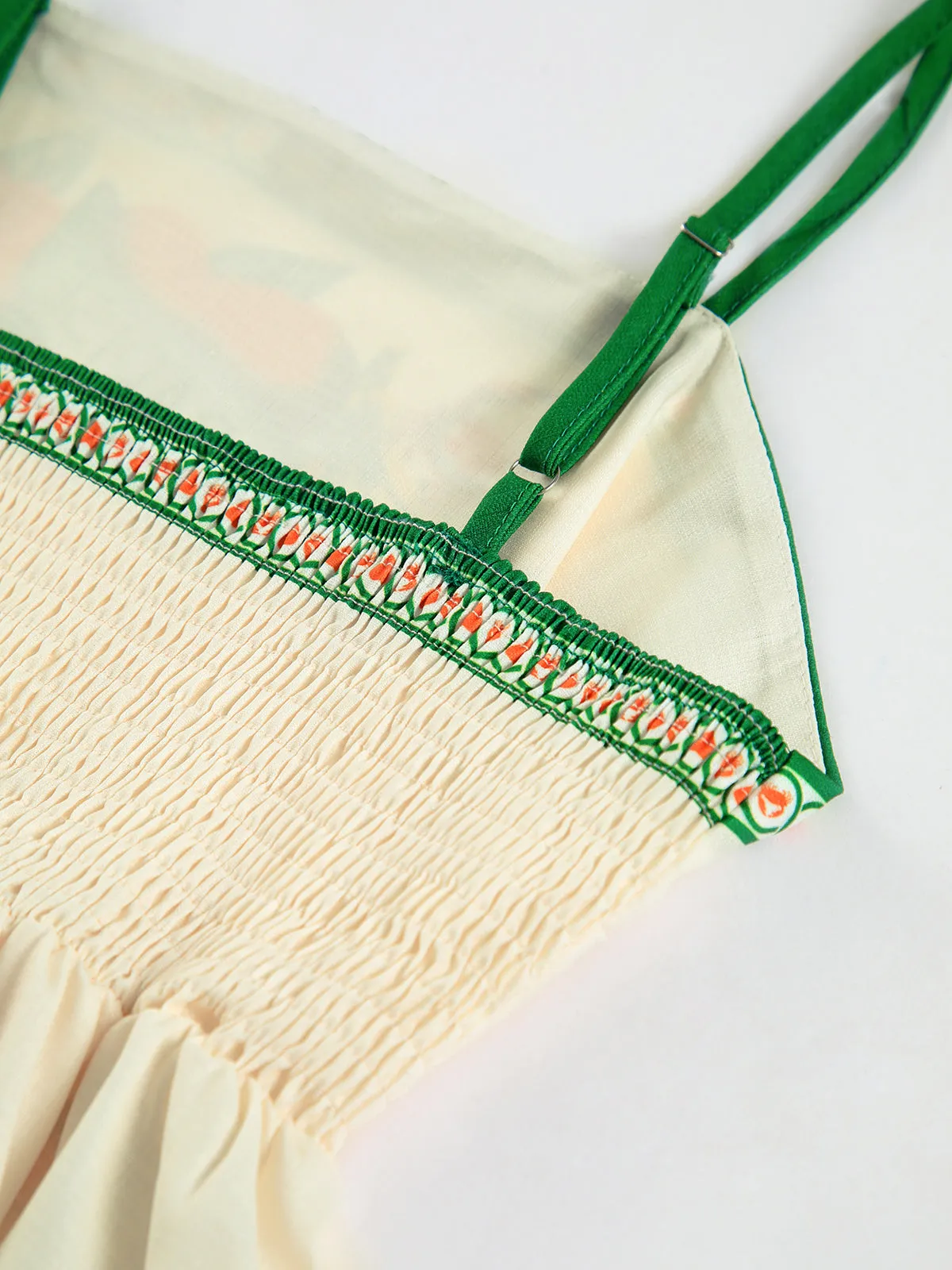 Paradise Print Vacation Cami Long Dress sold by COMMENSE product image thumbnail 3