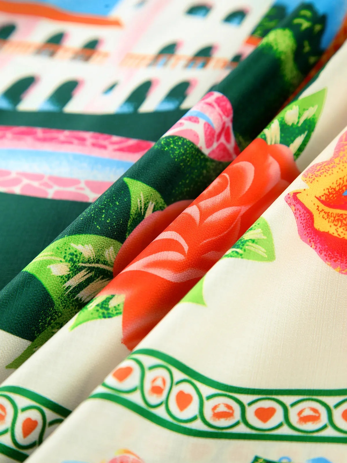 Paradise Print Vacation Cami Long Dress sold by COMMENSE product image thumbnail 4