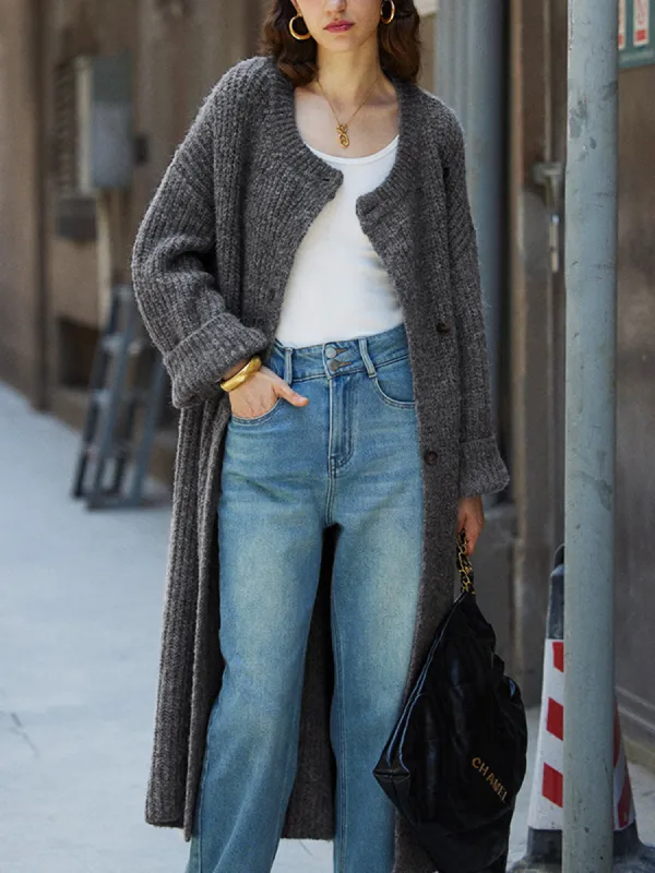 Minimalism Longline Cardigan sold by COMMENSE