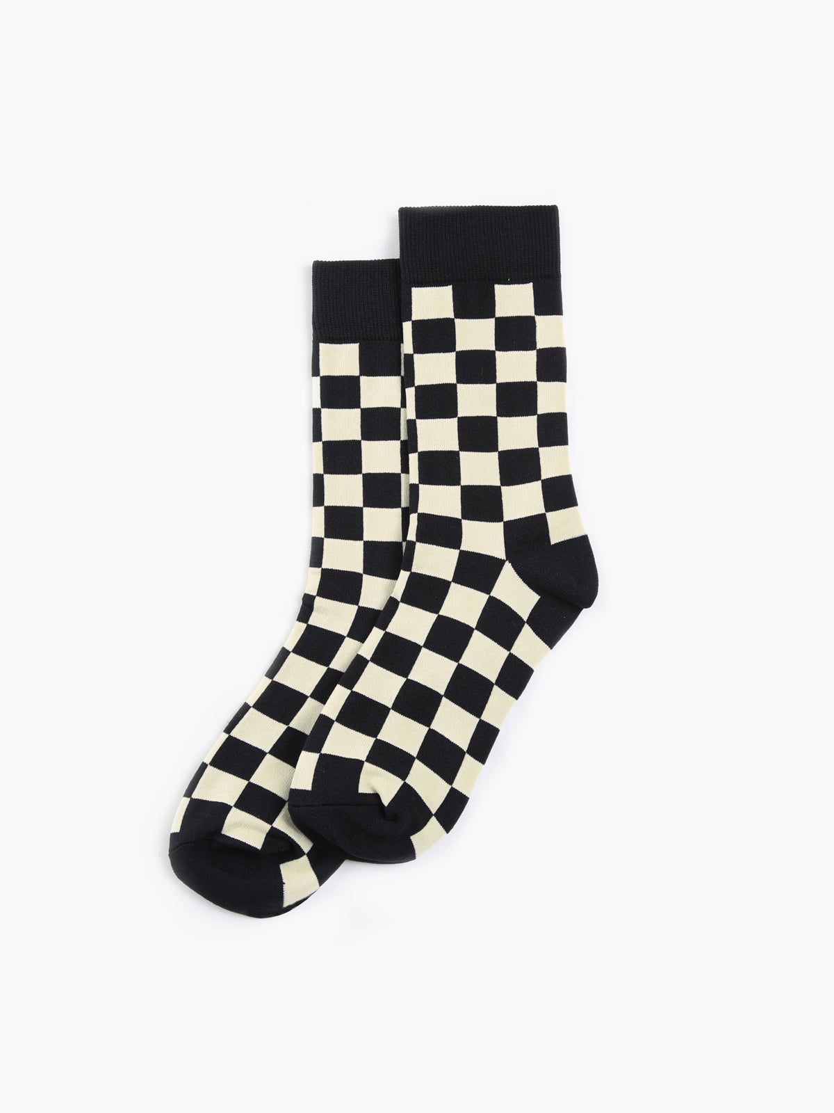 Checker Mid Calf Socks sold by COMMENSE product image thumbnail 2