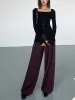 Casual Pleated Wide Leg Pants sold by COMMENSE