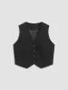 Leisure Button Up Vest sold by COMMENSE