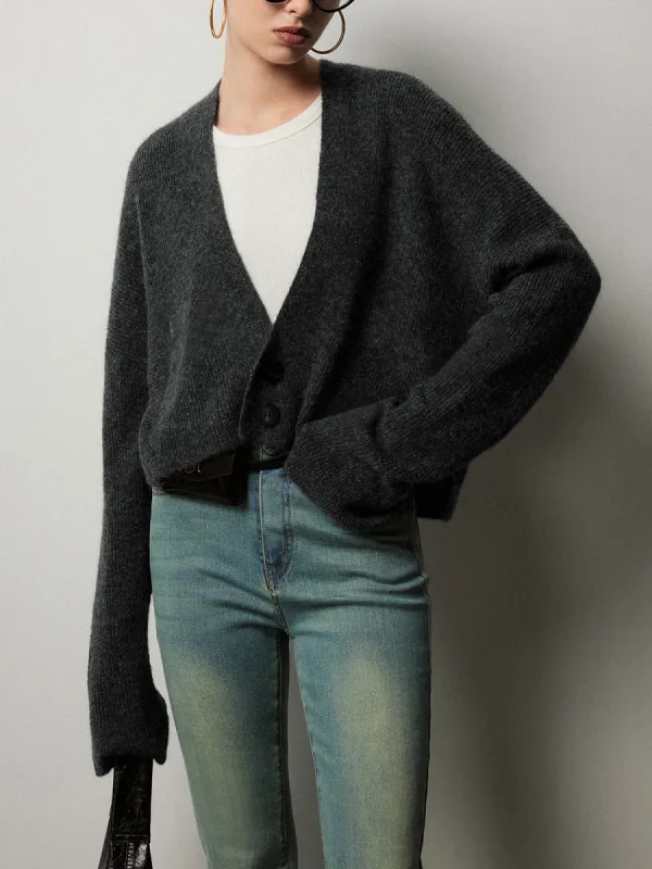 Buttoned Slouchy Cardigan sold by COMMENSE