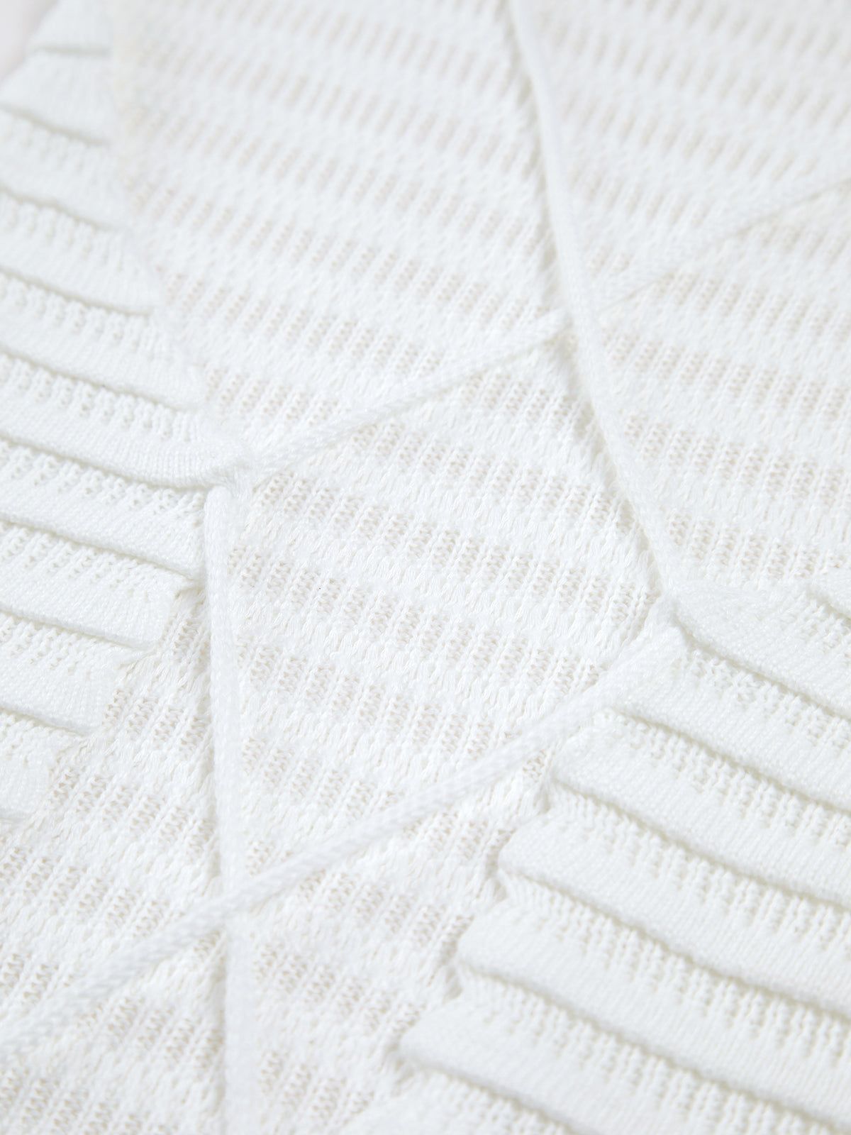 Criss Cross Tied Crochet Crop Top sold by COMMENSE product image thumbnail 3