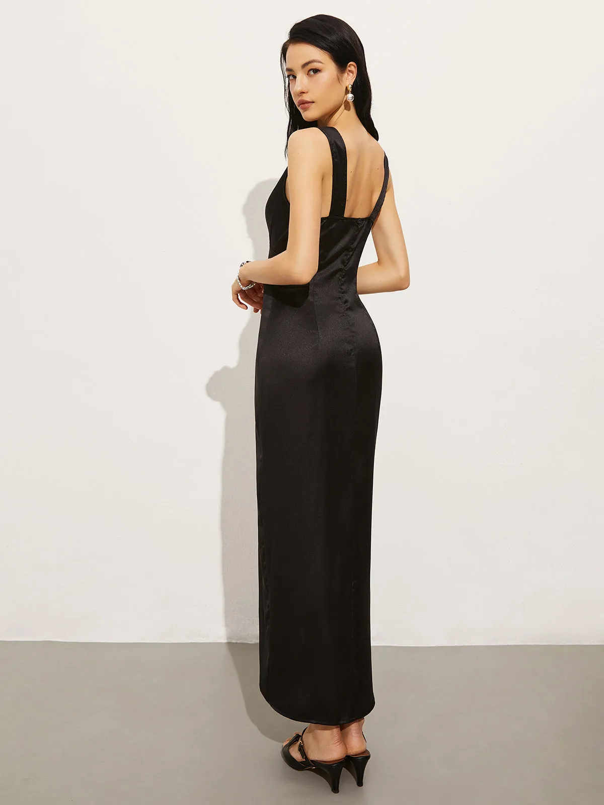 Elegant Split Long Dress sold by COMMENSE