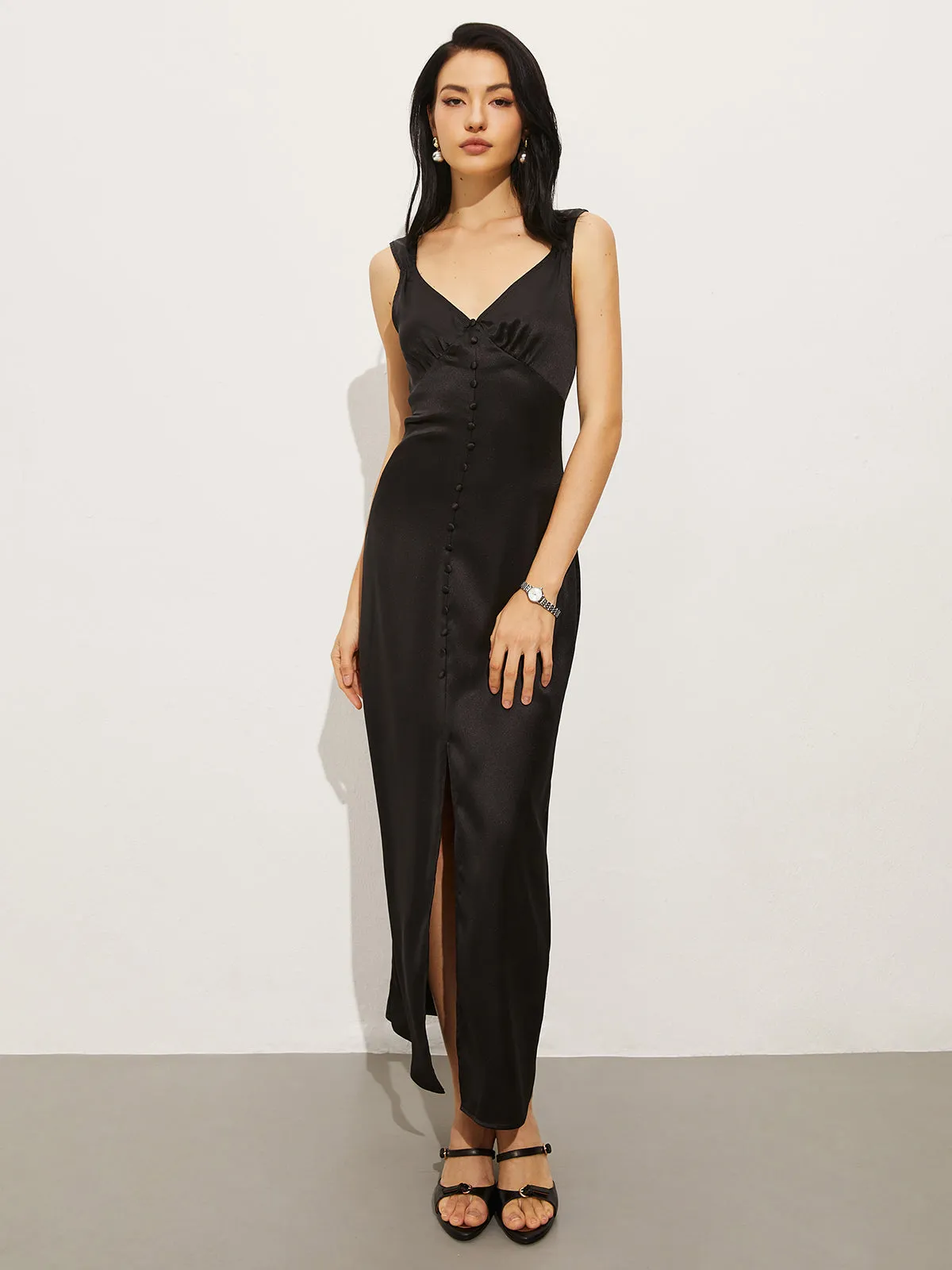 Elegant Split Long Dress sold by COMMENSE product image thumbnail 2