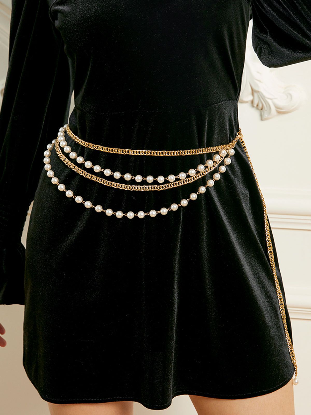 Pearls Waist Chain sold by COMMENSE
