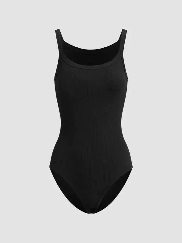 Basic Square Neck Bodysuit sold by COMMENSE