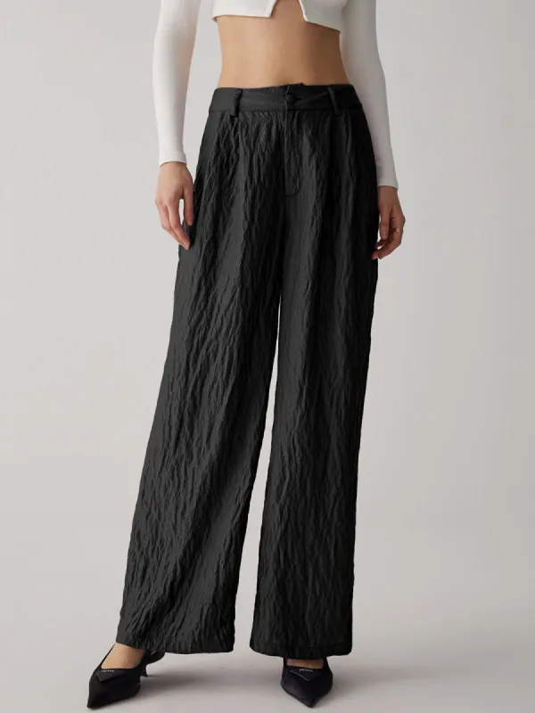 Pleated Wide Leg Pants sold by COMMENSE