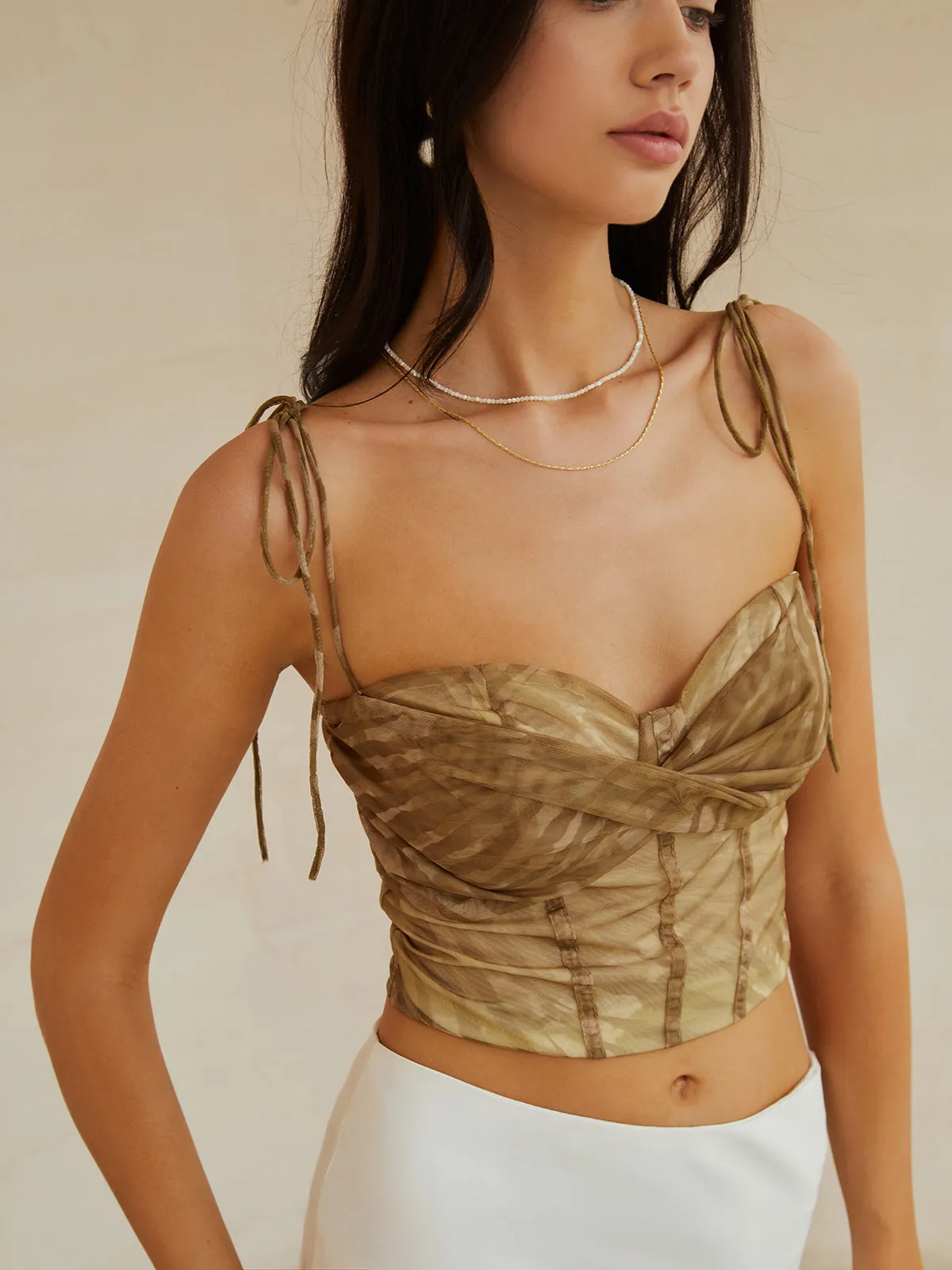 Twist Detail Knotted Cami Top sold by COMMENSE product image thumbnail 3