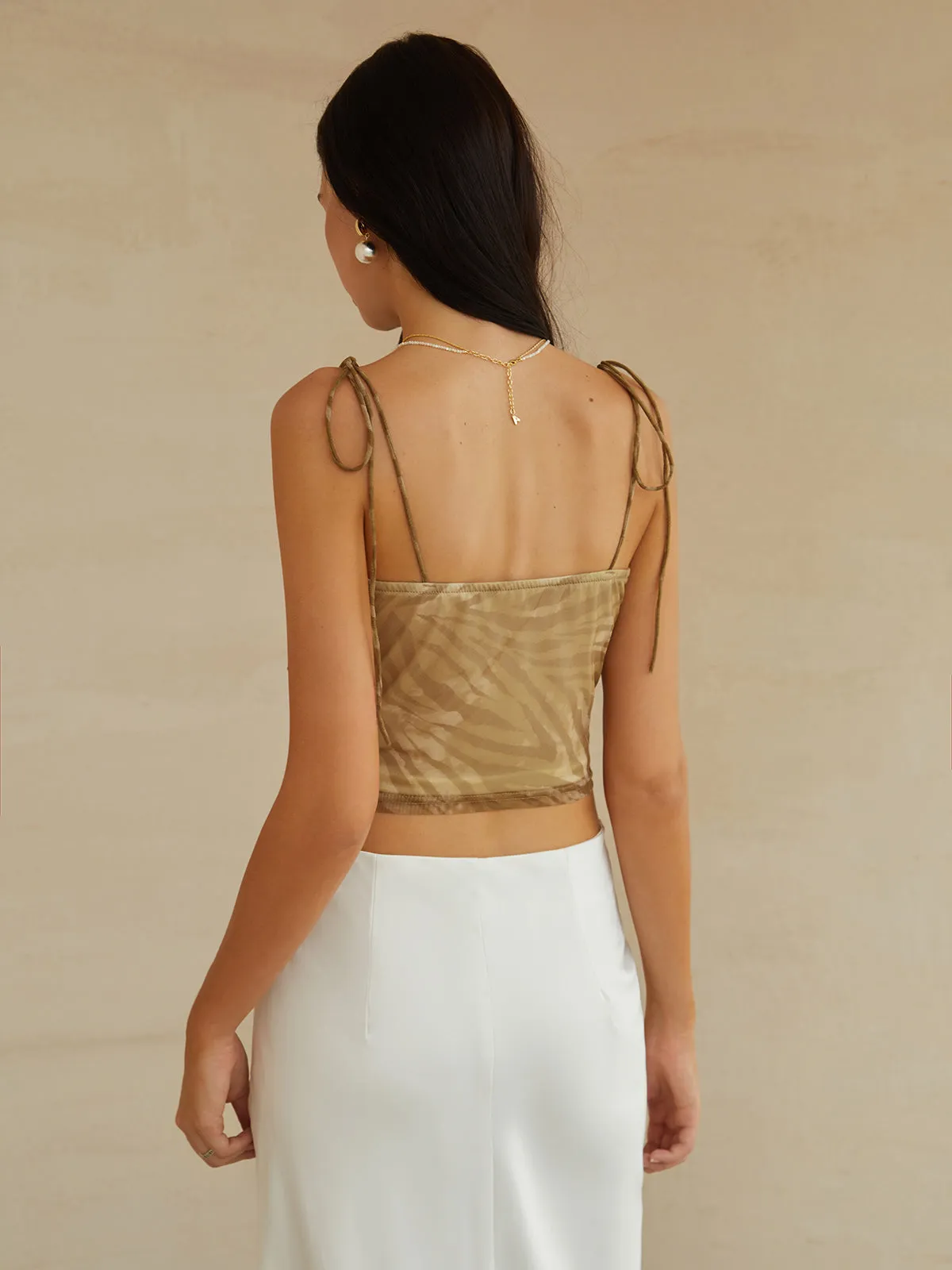 Twist Detail Knotted Cami Top sold by COMMENSE product image thumbnail 2