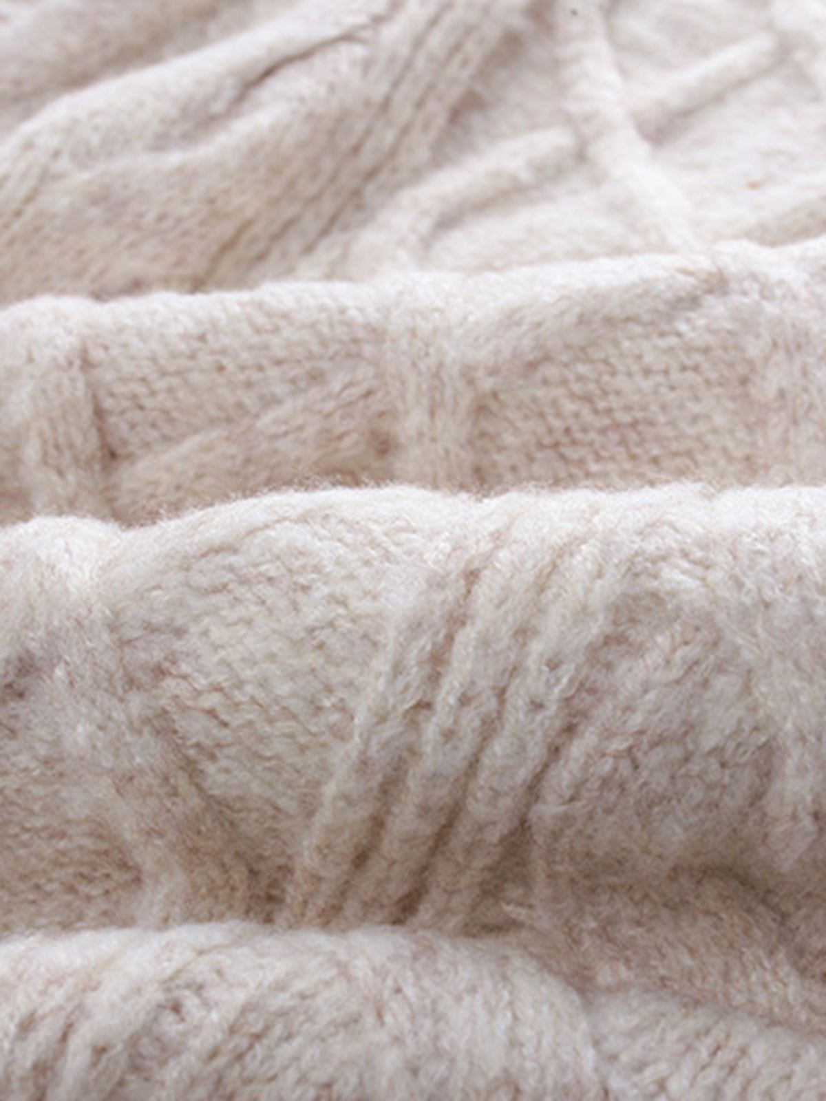 Oversized Cable Knit Sweater sold by COMMENSE product image thumbnail 2