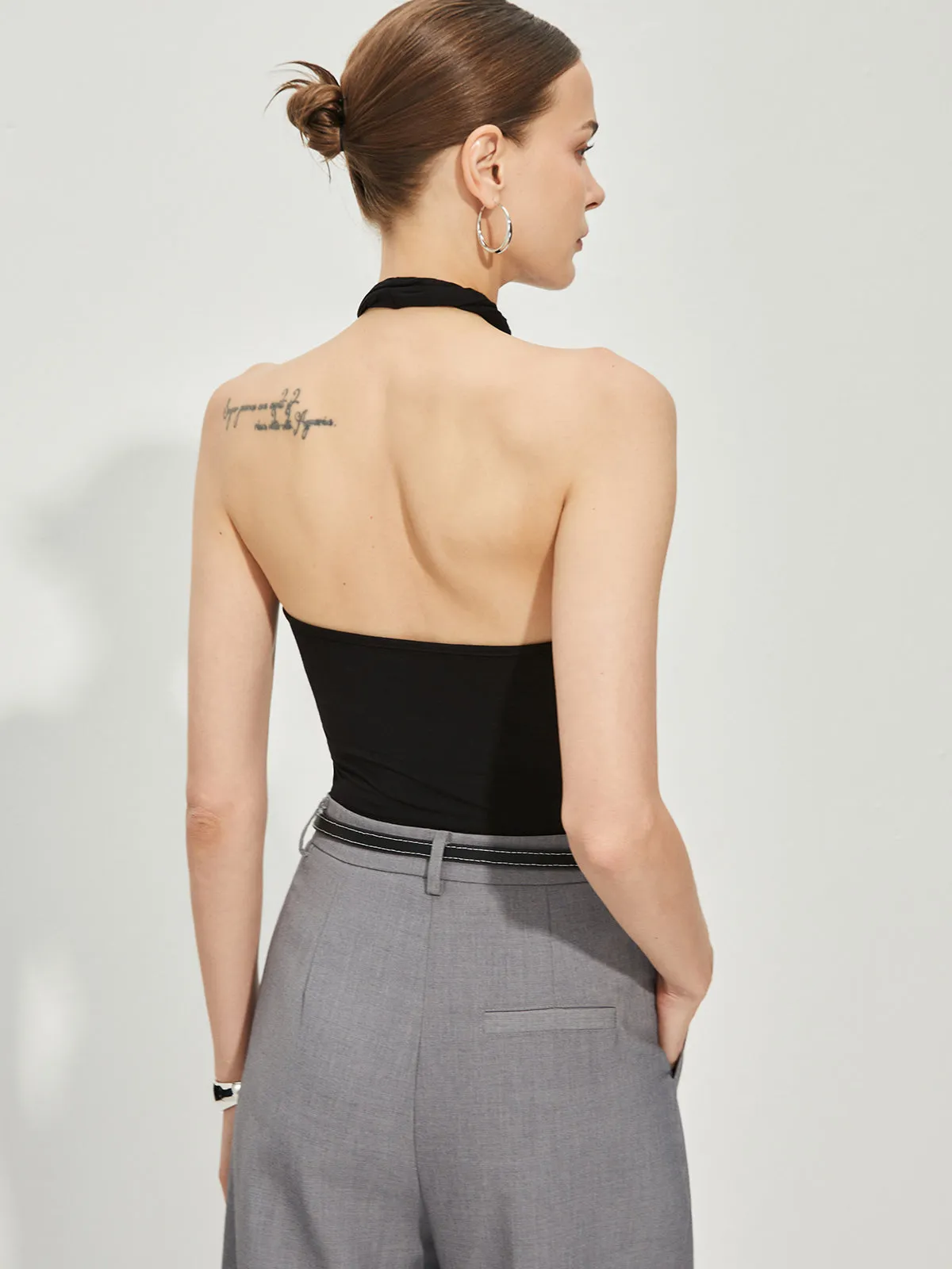 Halter Criss Cross Tank Top sold by COMMENSE product image thumbnail 5