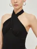 Halter Criss Cross Tank Top sold by COMMENSE