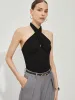 Halter Criss Cross Tank Top sold by COMMENSE