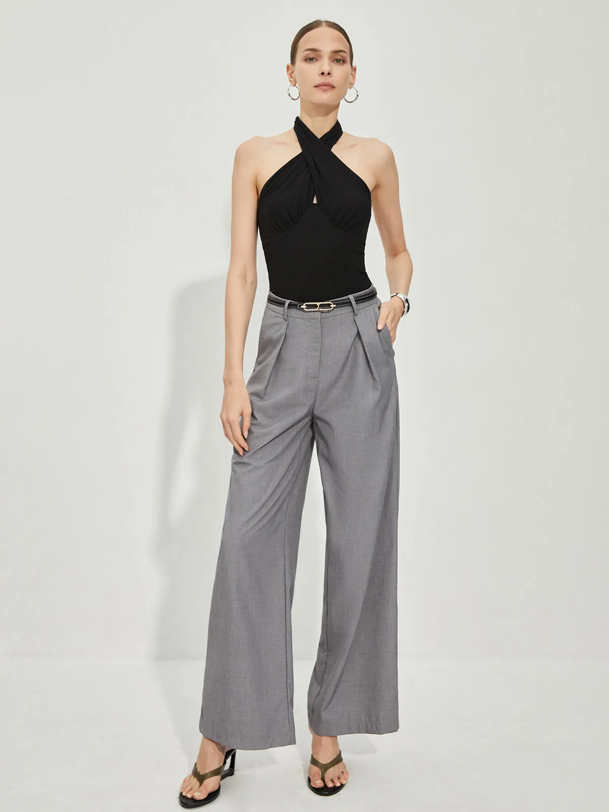 Halter Criss Cross Tank Top sold by COMMENSE product image thumbnail 2