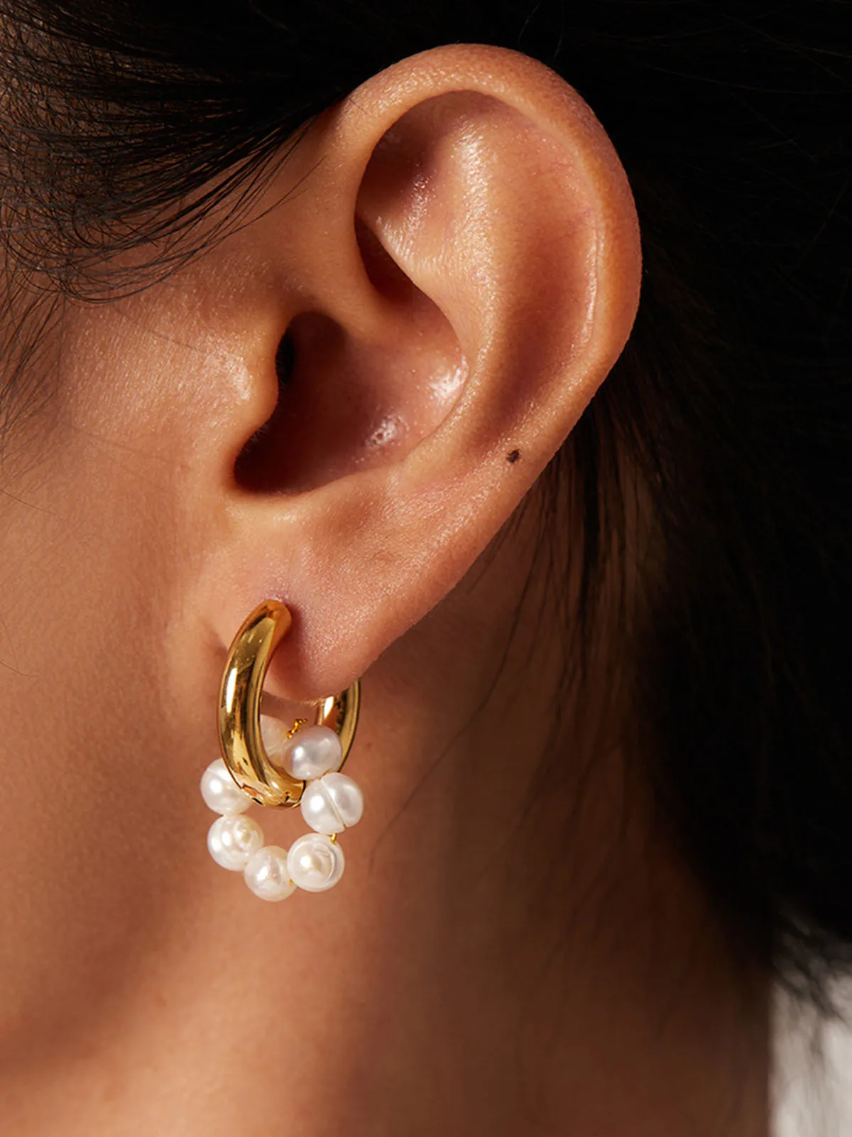 Pearl of Joy Drop Earrings sold by COMMENSE product image thumbnail 2