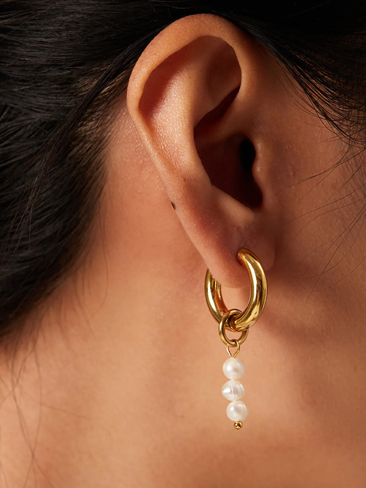 Pearl of Joy Drop Earrings sold by COMMENSE product image thumbnail 3