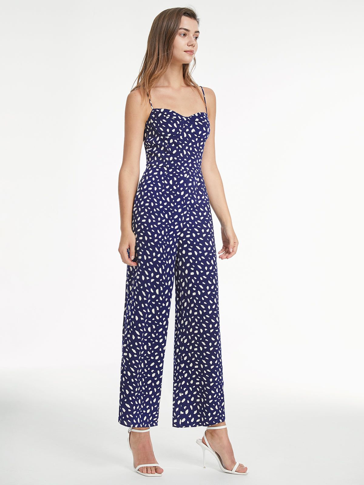 Light Petal Sweetheart Tank Wide Leg Jumpsuit sold by COMMENSE product image thumbnail 4