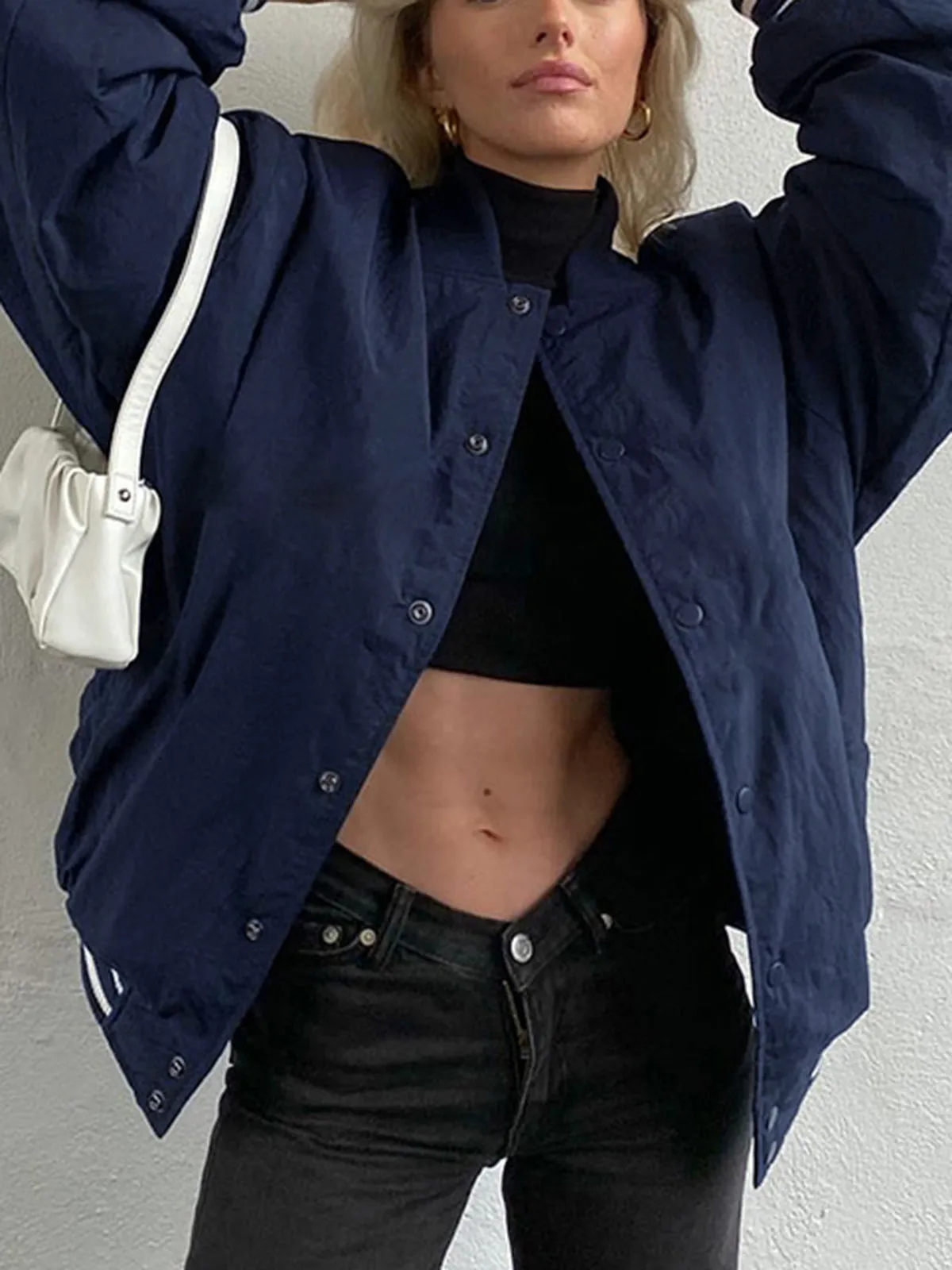 Weekend Wishes Bomber Jacket sold by COMMENSE product image thumbnail 4