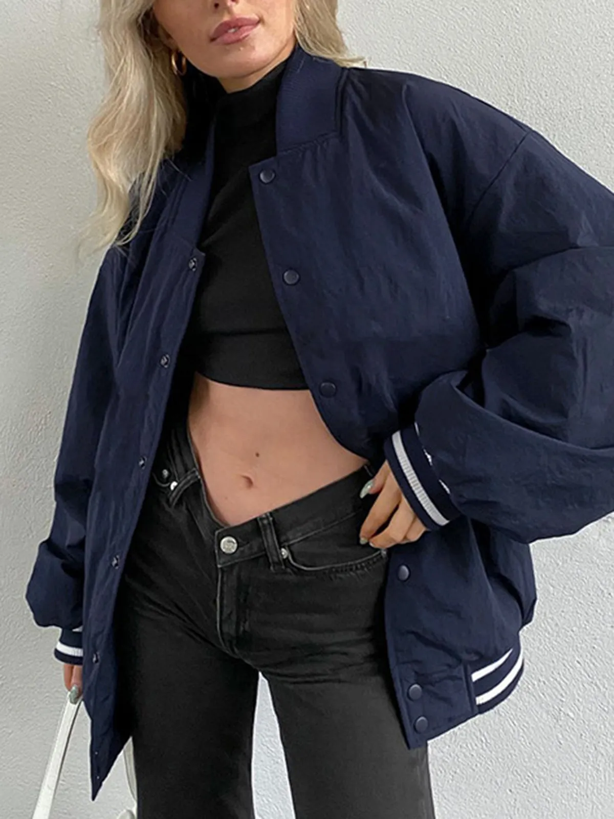 Weekend Wishes Bomber Jacket sold by COMMENSE product image thumbnail 2