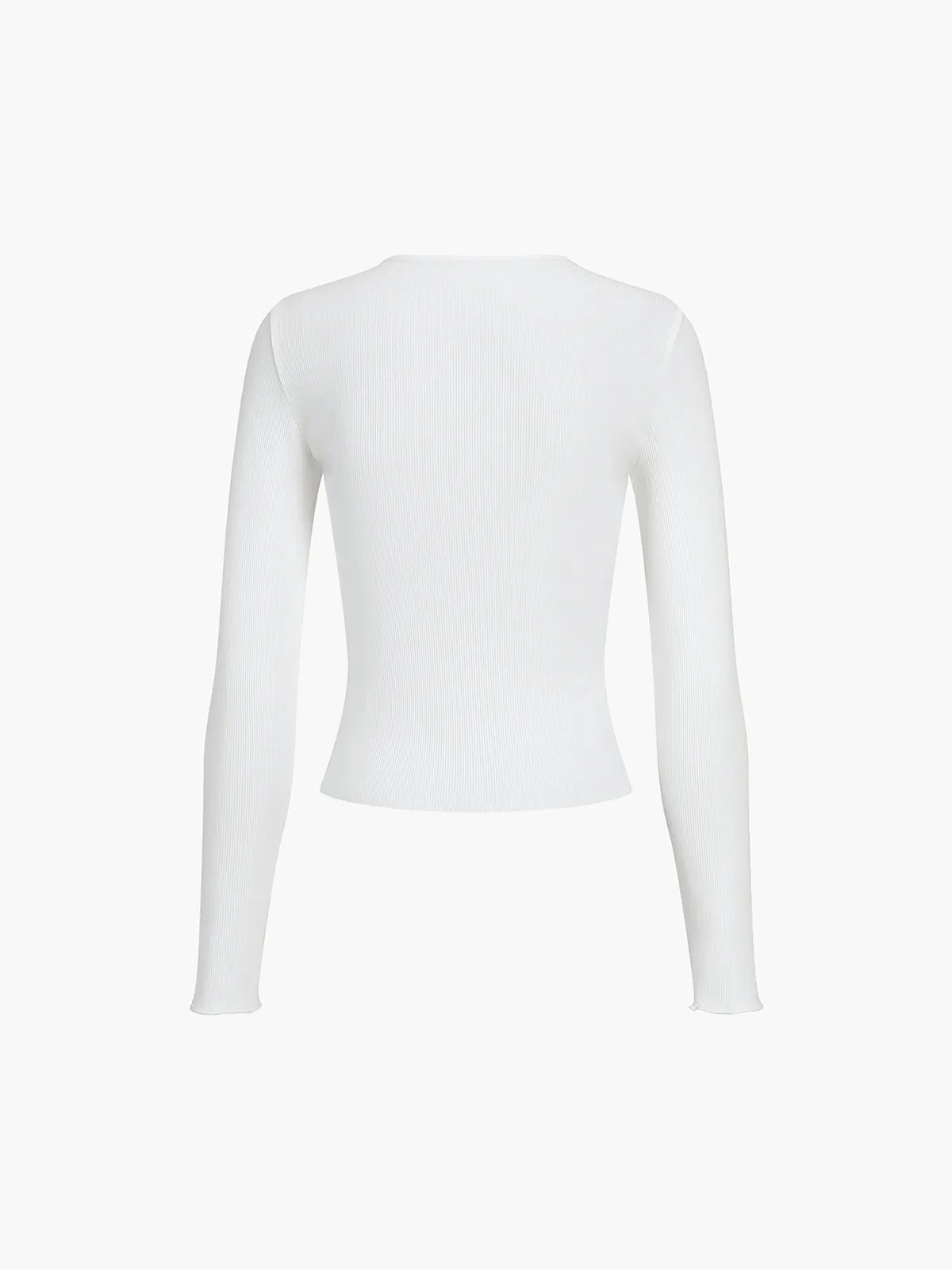 Everyday Rib Long Sleeve Top sold by COMMENSE product image thumbnail 3