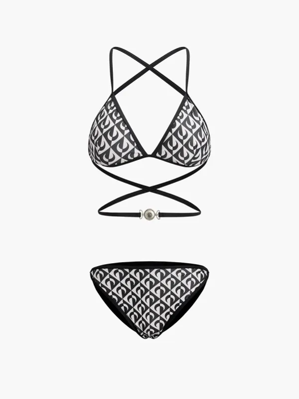 Two Tone Moon Bikini Set sold by COMMENSE