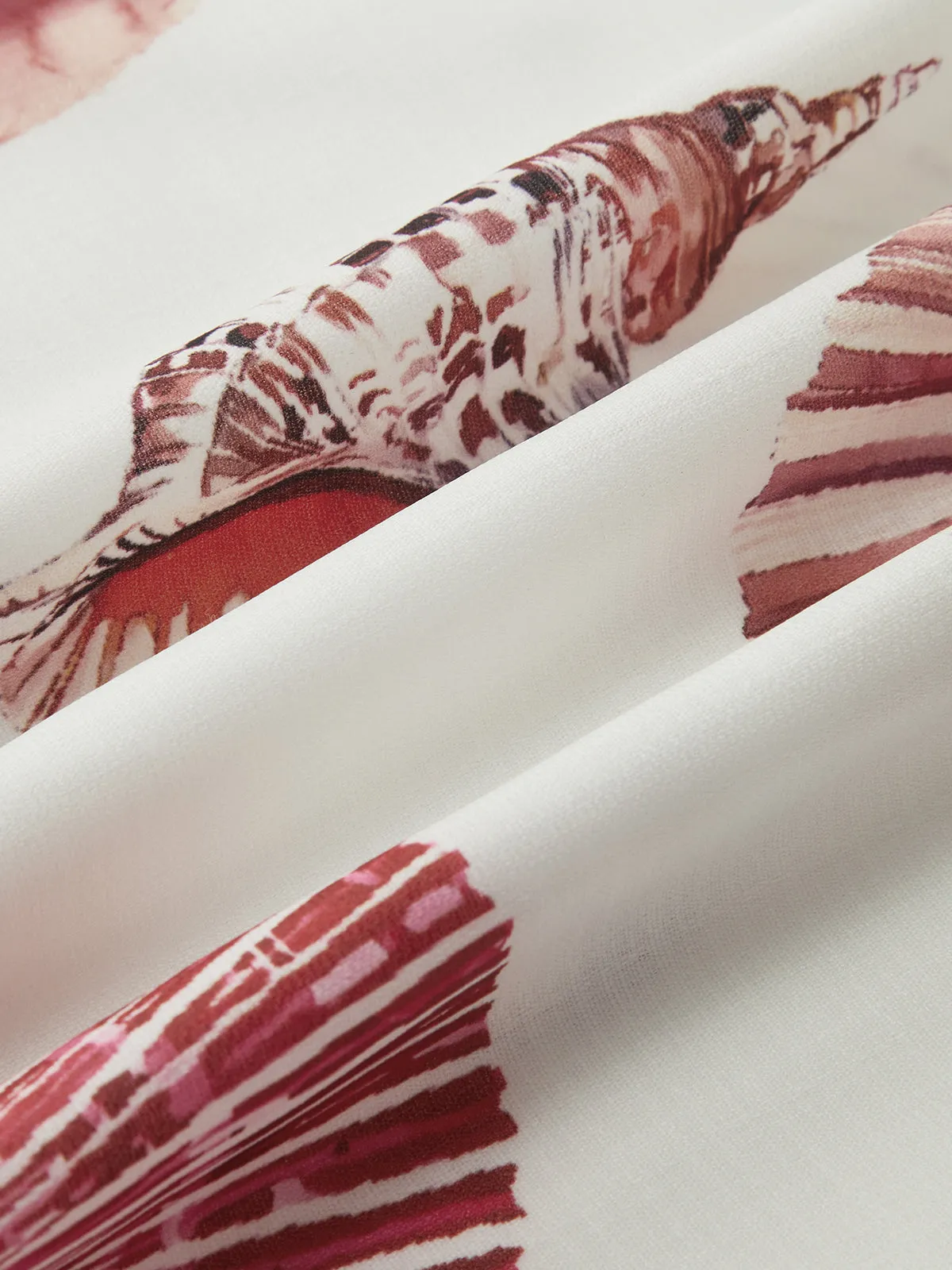 Print Shirred Adjustable Strap Dress sold by COMMENSE product image thumbnail 4