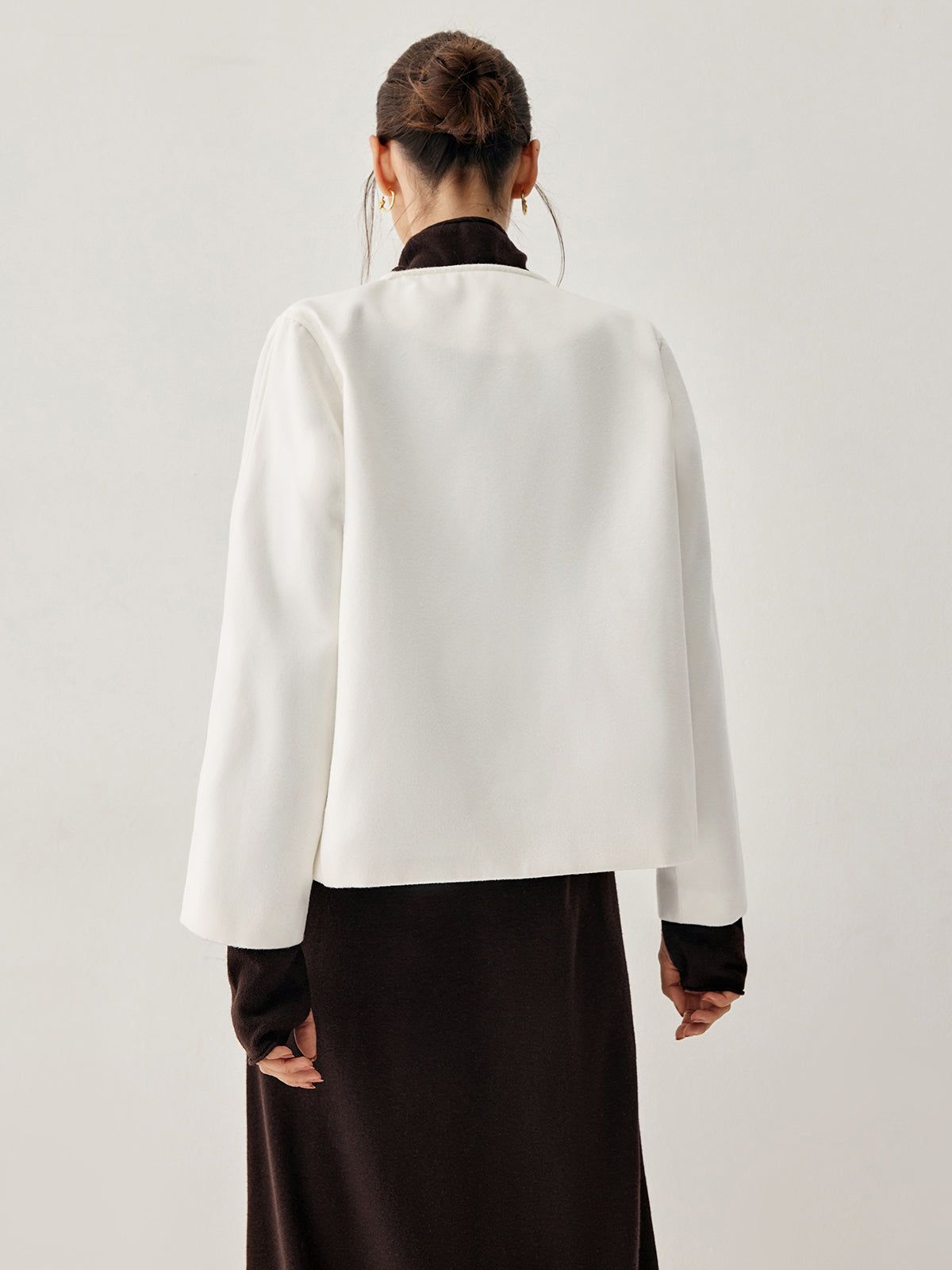 Leisure Open Collar Kimono Coat sold by COMMENSE product image thumbnail 5