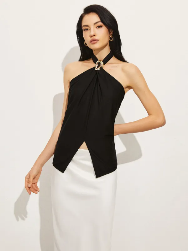 Cross Halter Top sold by COMMENSE